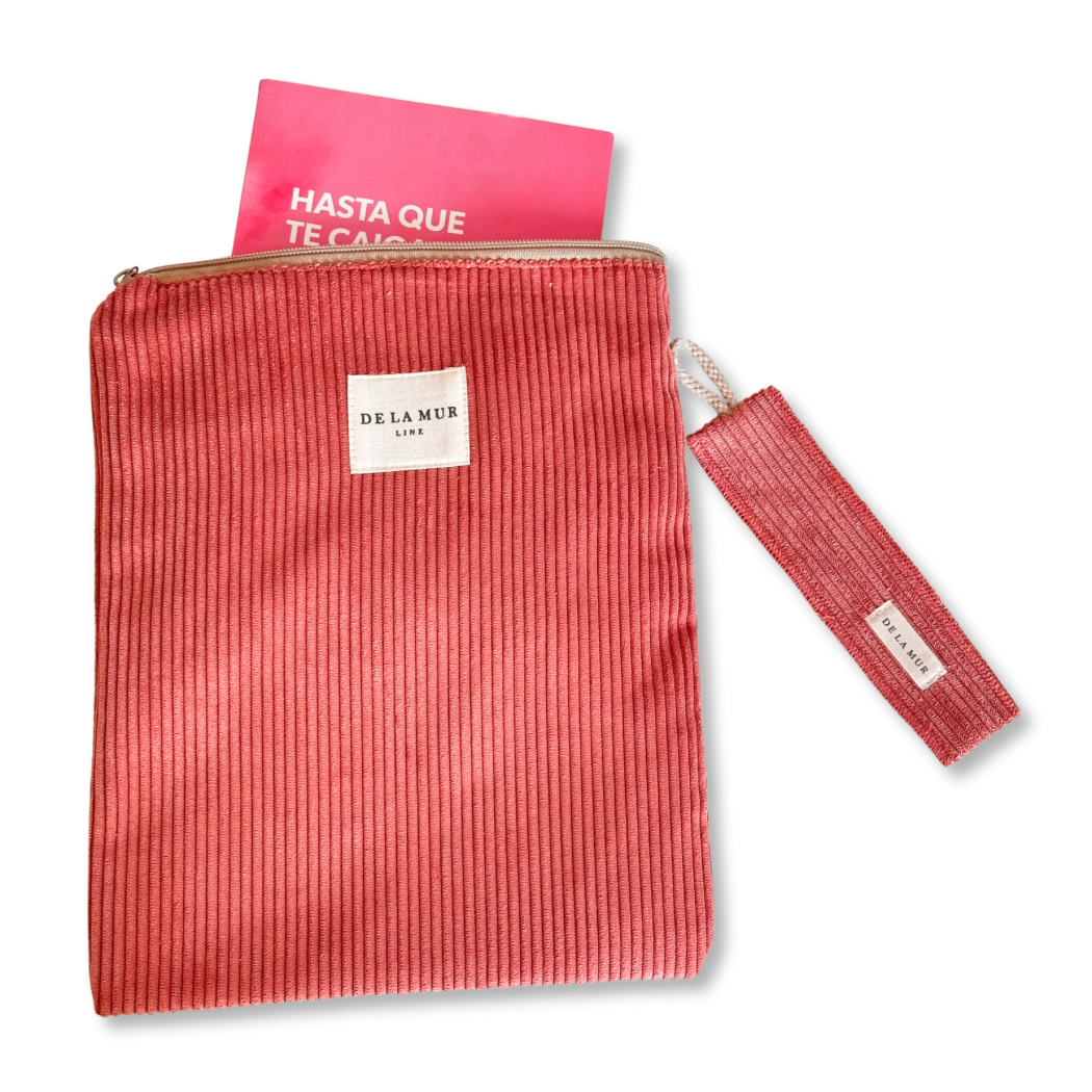 Boekcover met Boekenlegger Rib CORAL