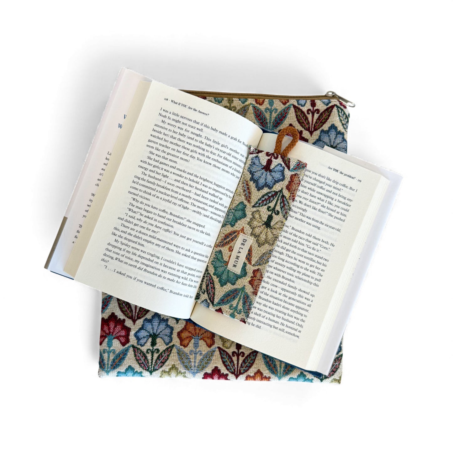 Boekcover met Boekenlegger FLORA