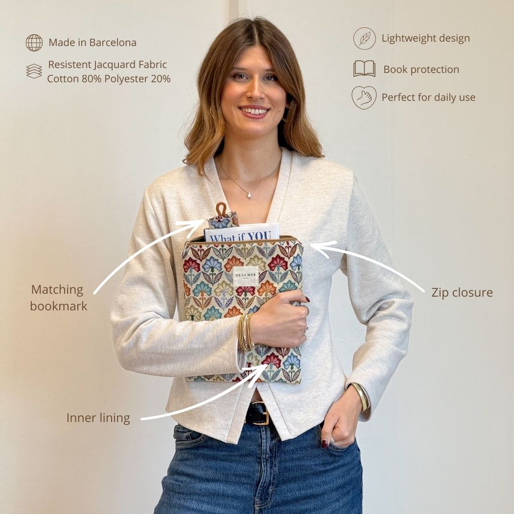 Boekcover met Boekenlegger FLORA