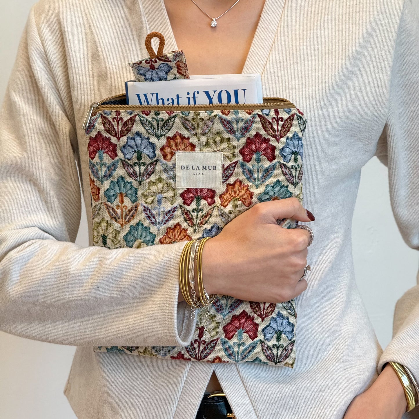 Boekcover met Boekenlegger FLORA