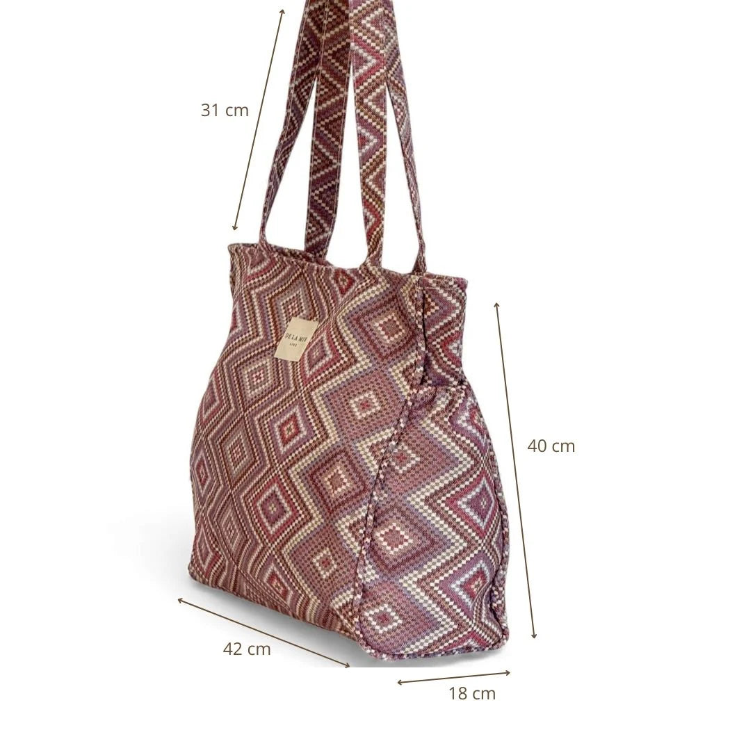 Rechthoekige Shopper met rits Nana