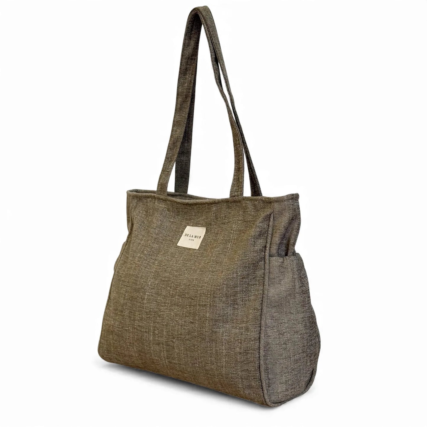 Rechthoekige Shopper met rits RUSTIC