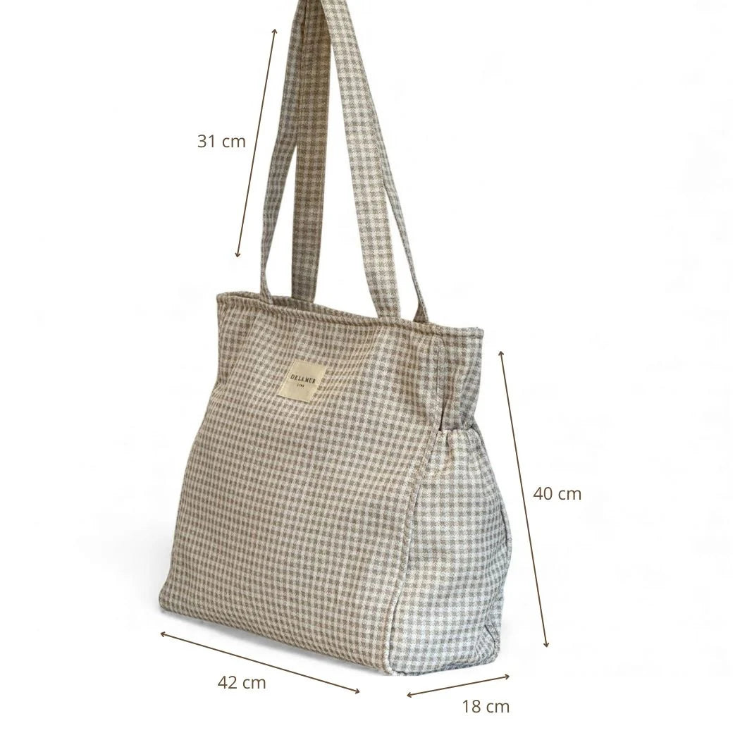 Rechthoekige Shopper met rits Vison