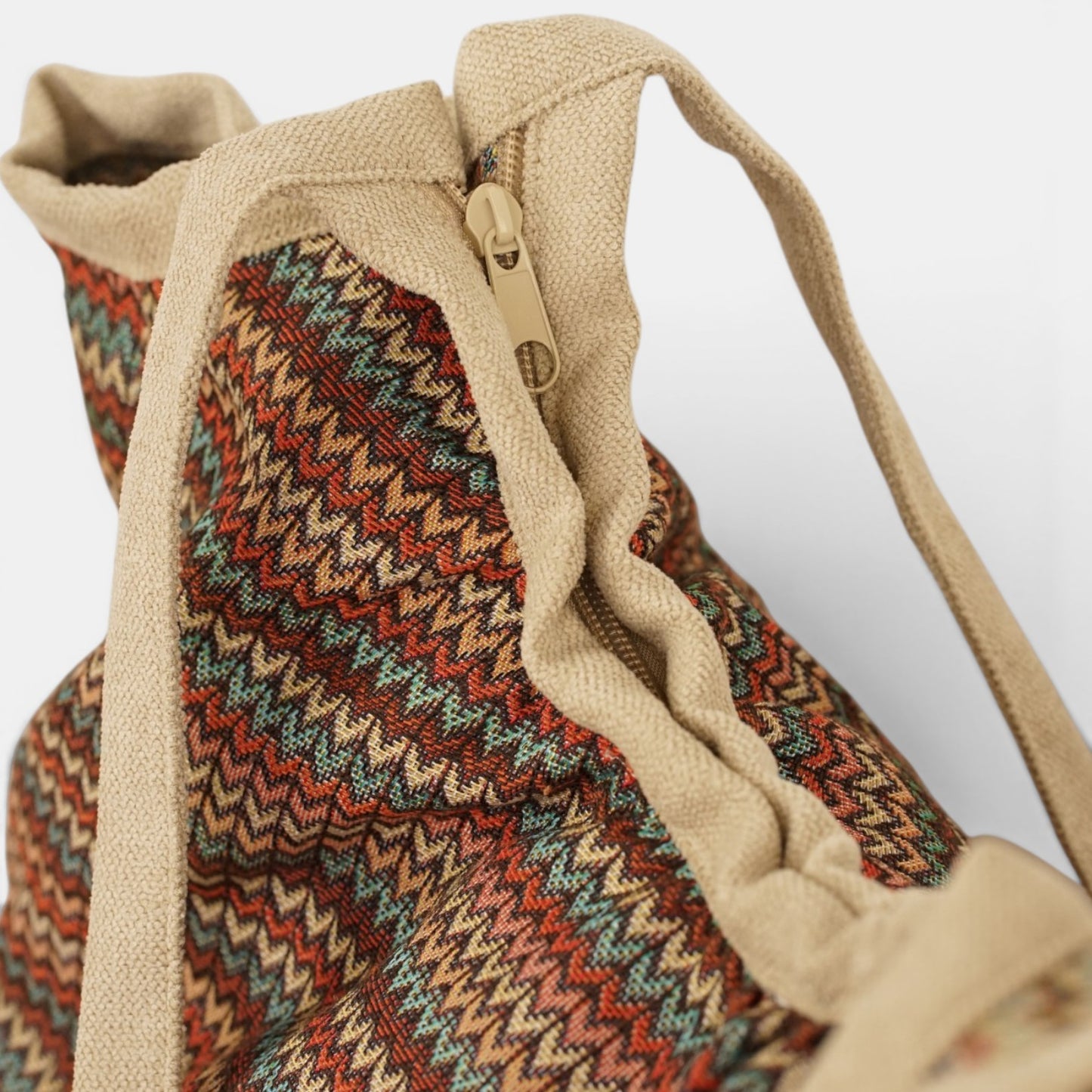 Ronde shopper met rits FRON