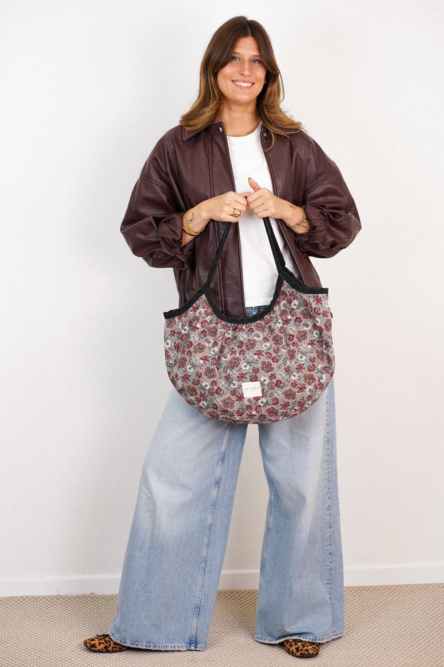 Ronde shopper met rits NIRA