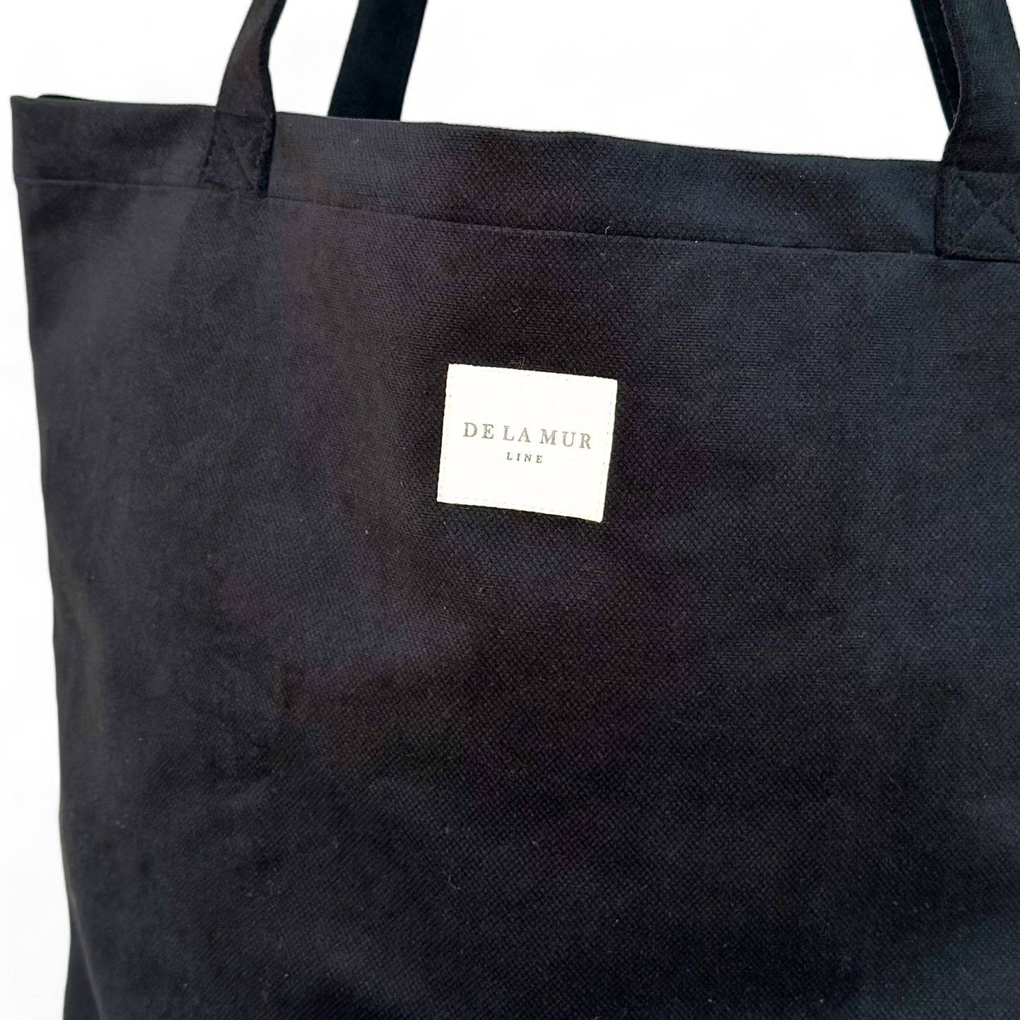 Mom Bag Shopper velvet zwart