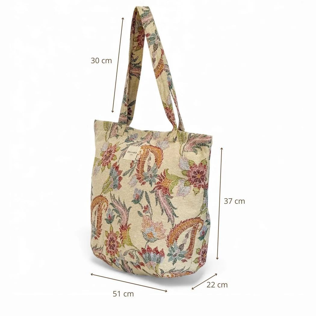 Grote Shopper met rits COLOR