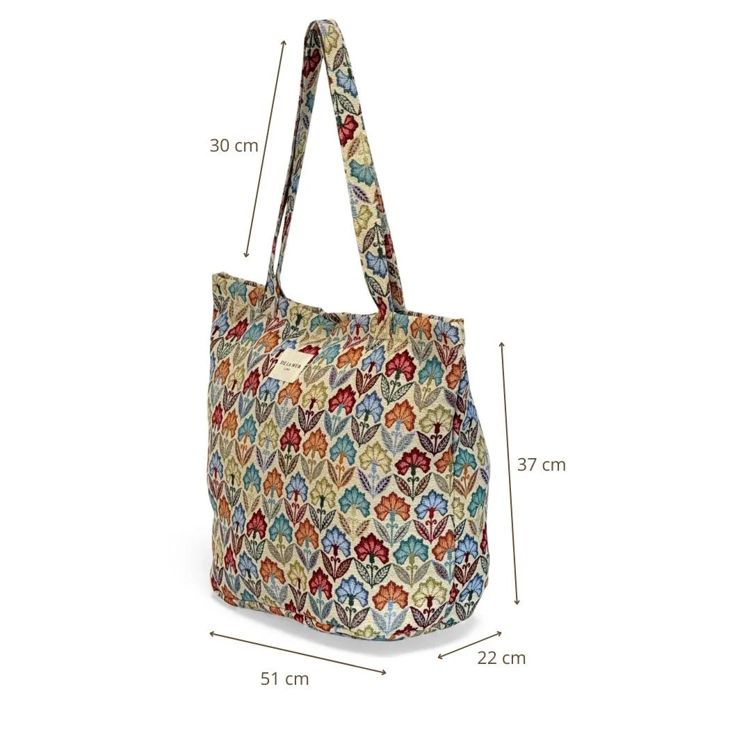 Grote Shopper met rits FLORA