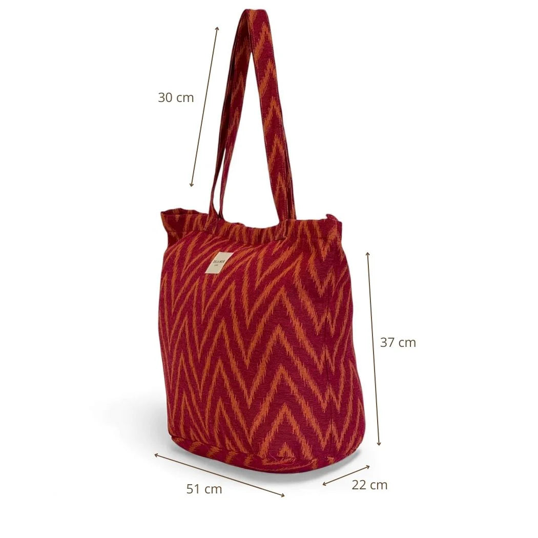 Grote Shopper met rits FUEGO