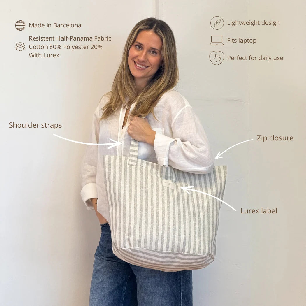 Grote Shopper met rits LUGRIS