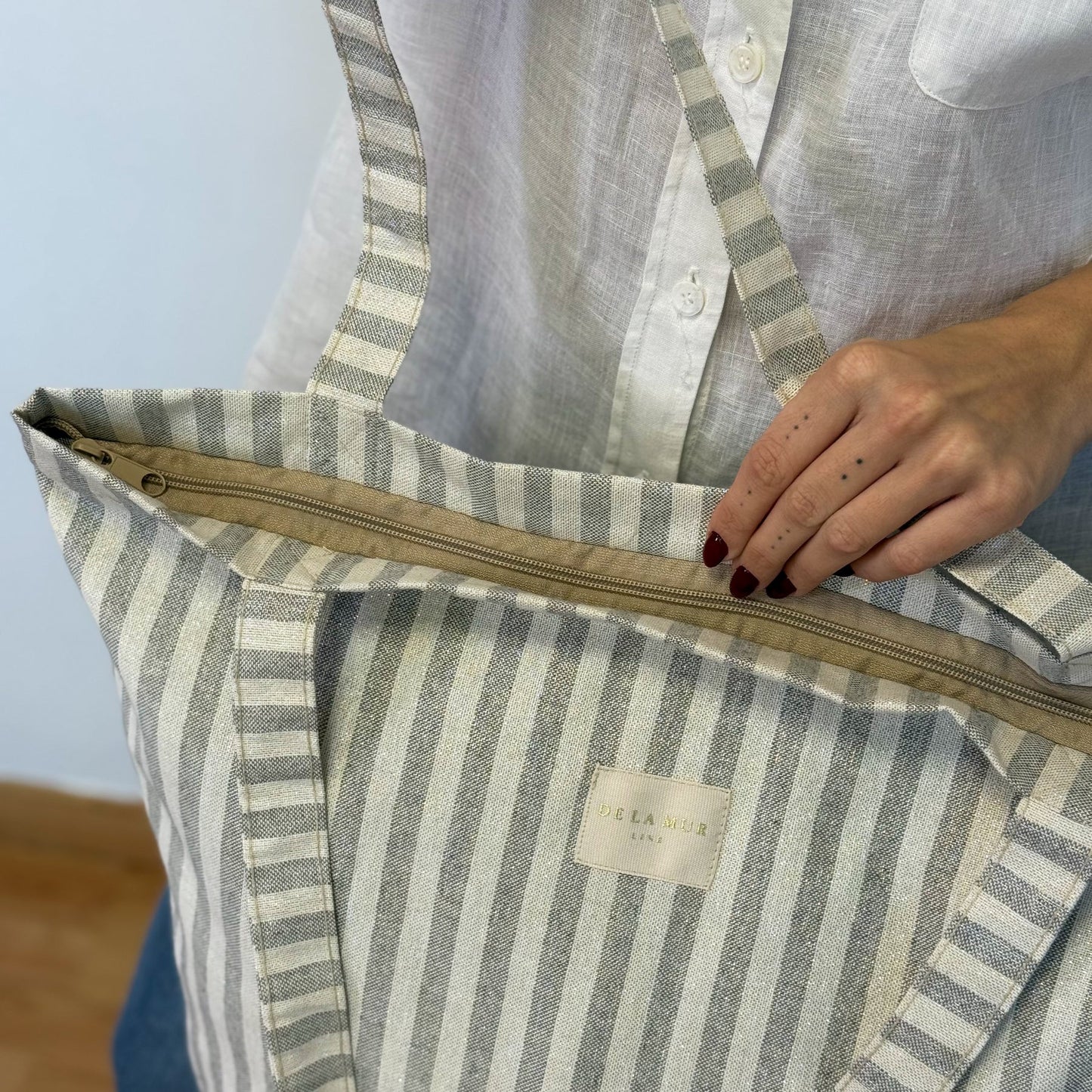 Grote Shopper met rits LUGRIS