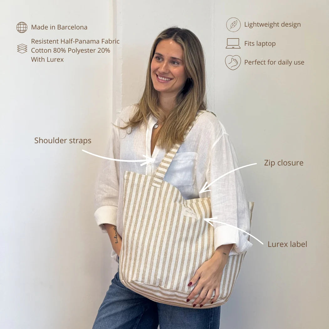 Grote Shopper met rits LUMOS