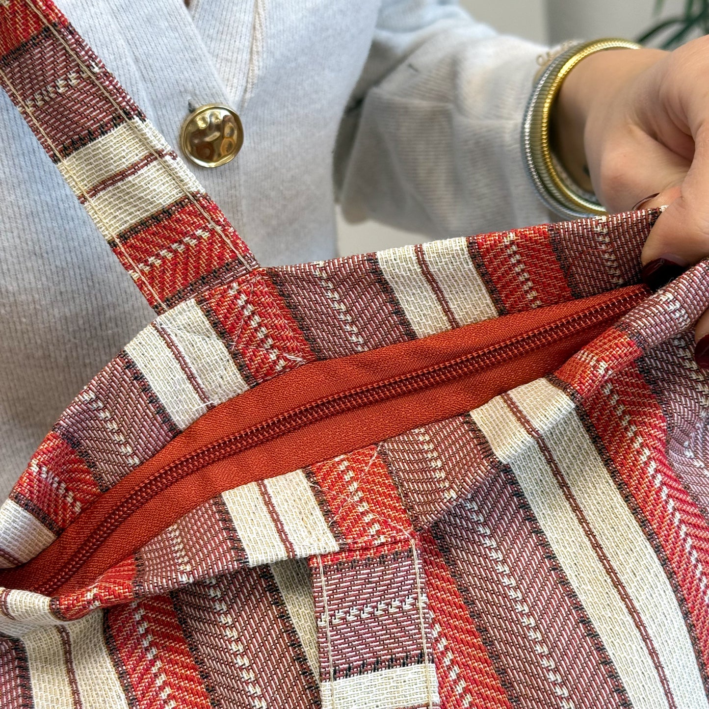 Grote Shopper met rits MAKE