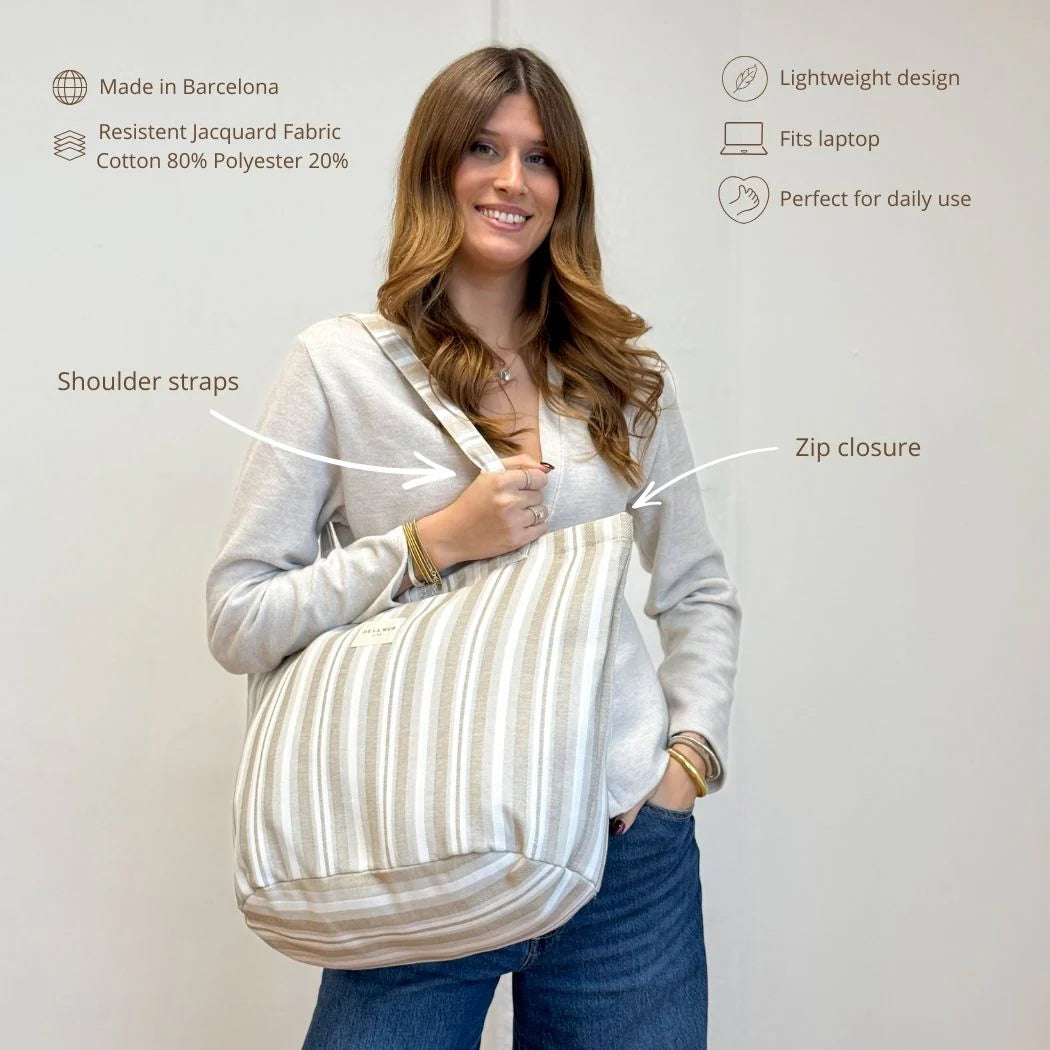 Grote Shopper met rits MALIK