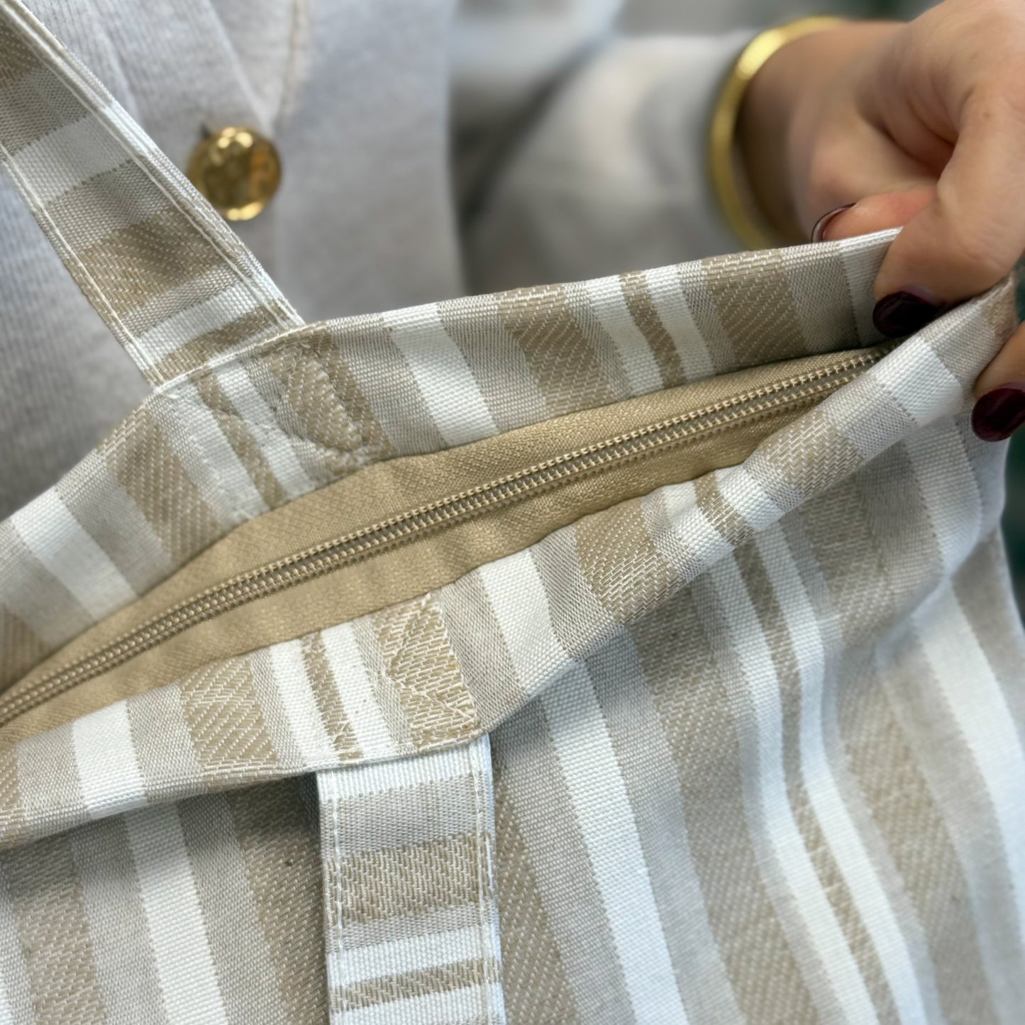 Grote Shopper met rits MALIK