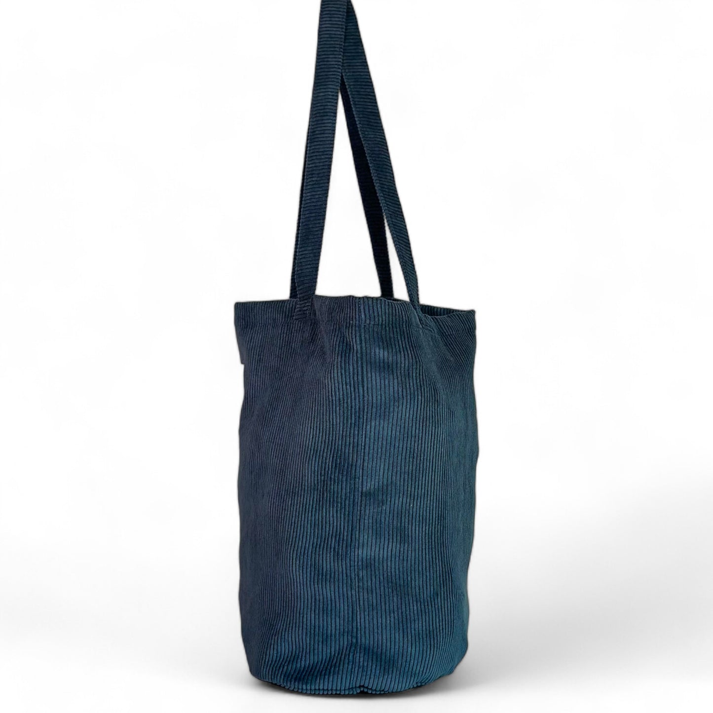 Mom Bag Shopper ribstof blauw