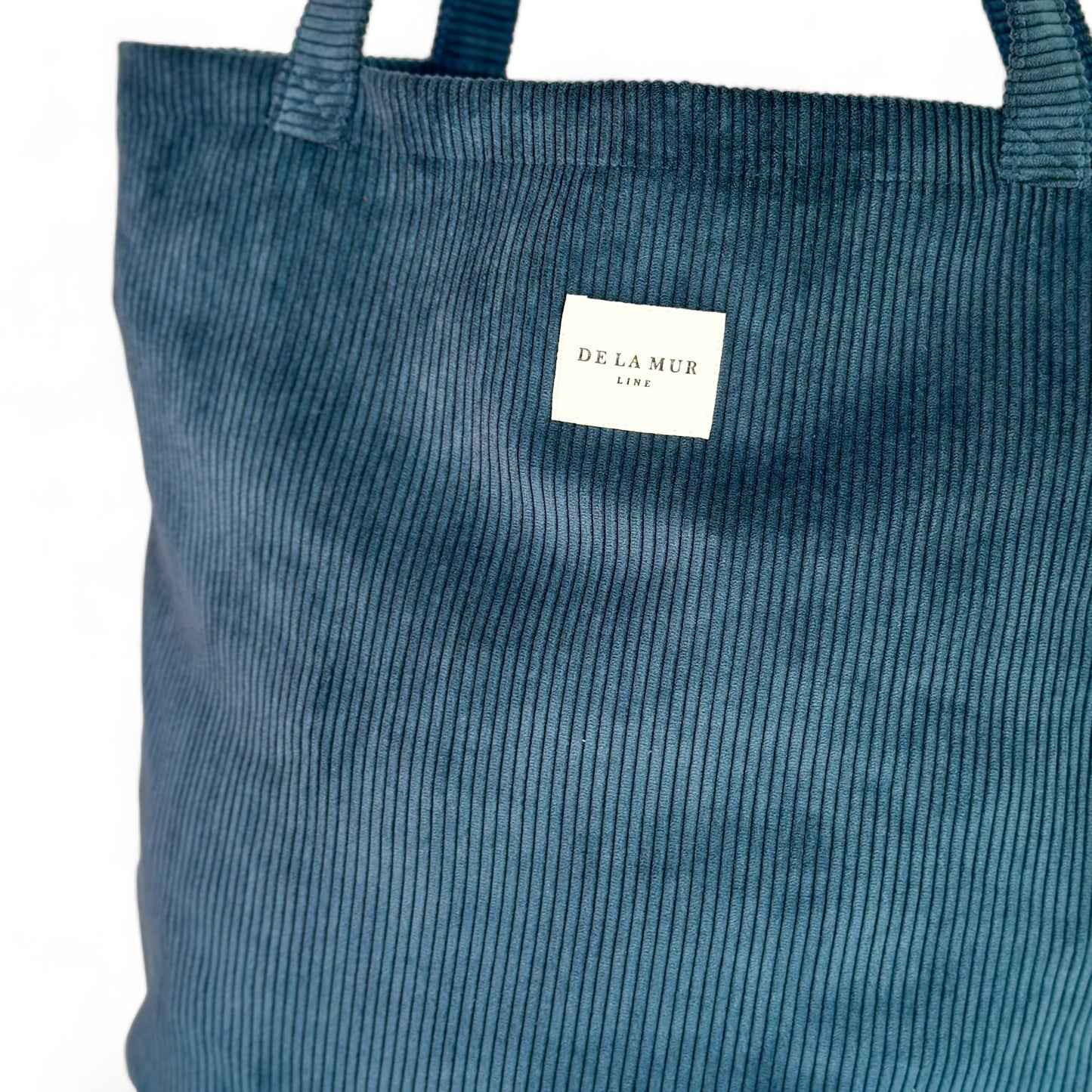 Mom Bag Shopper ribstof blauw