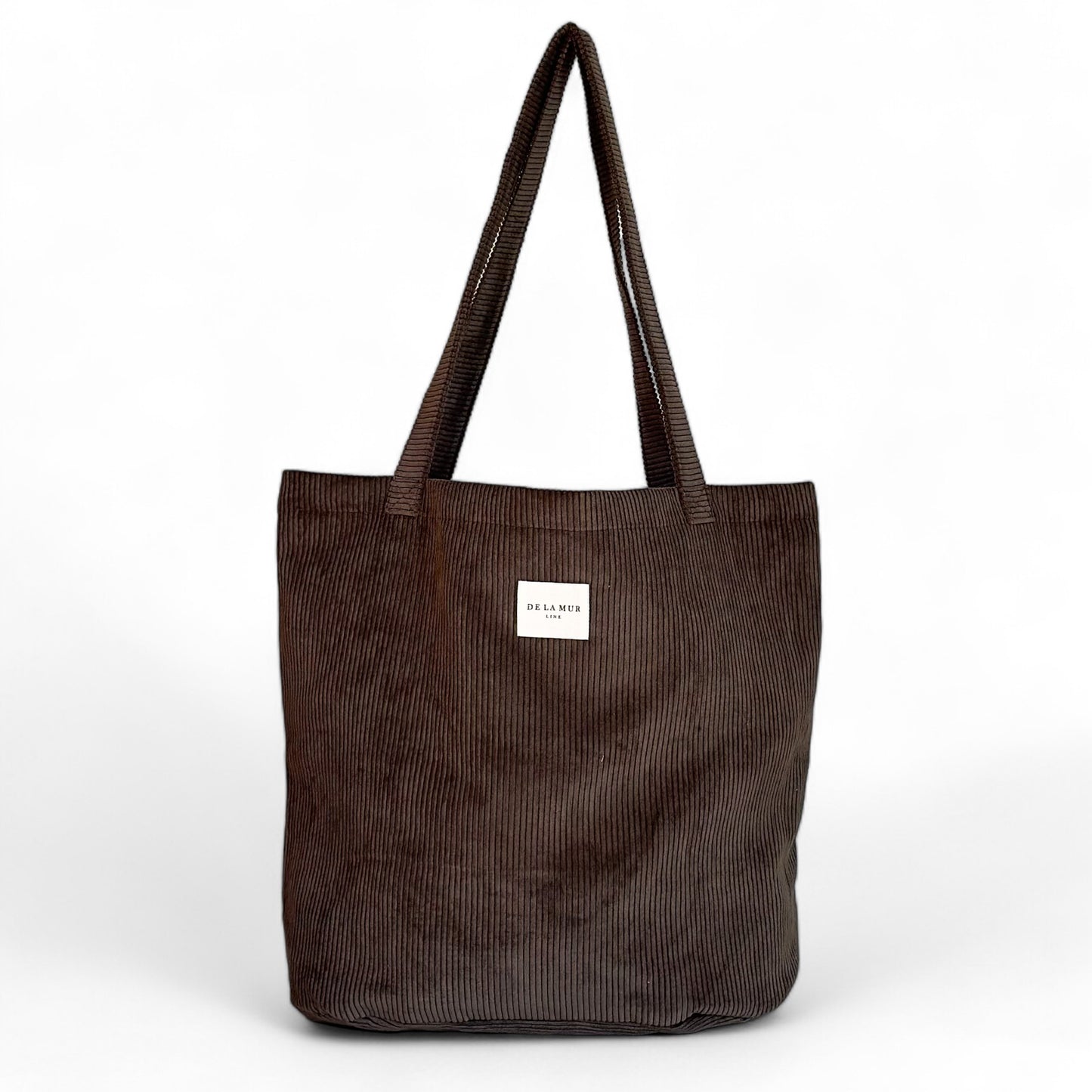 Mom Bag Shopper ribstof bruin