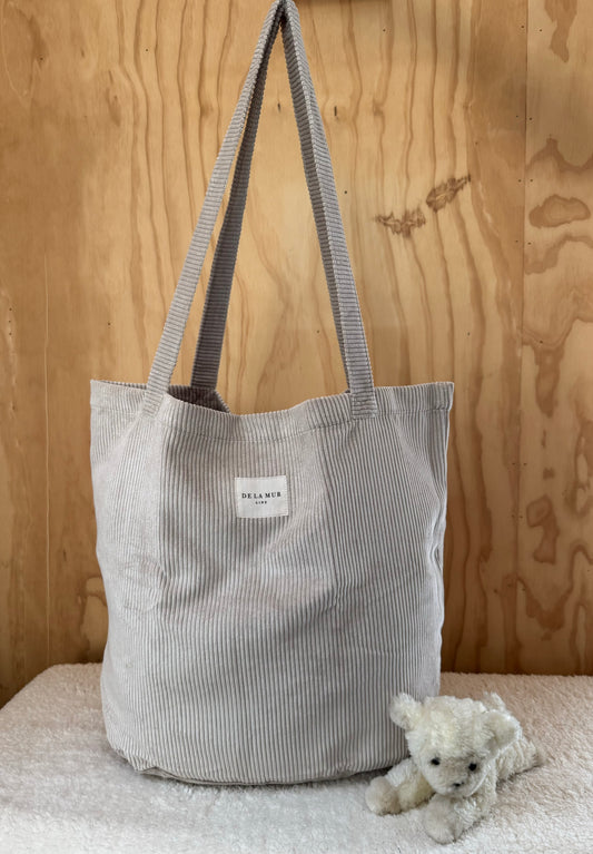 Mom Bag Shopper ribstof beige