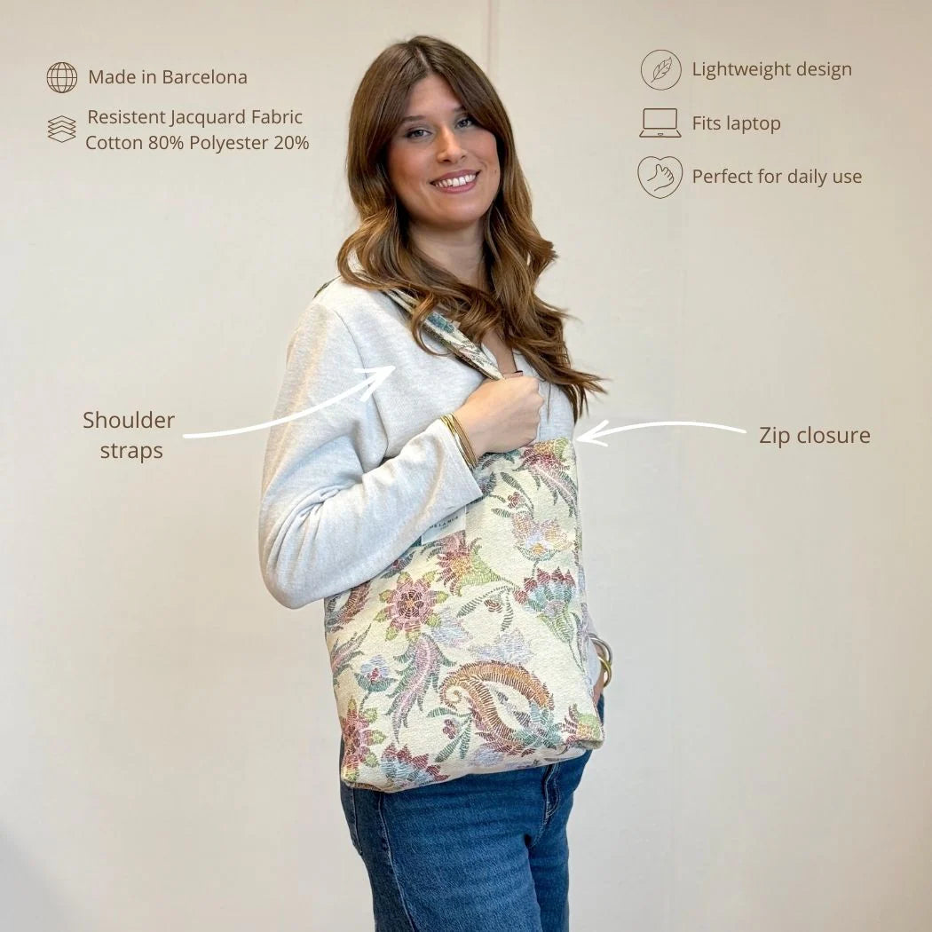 Tote Bag met rits COLOR