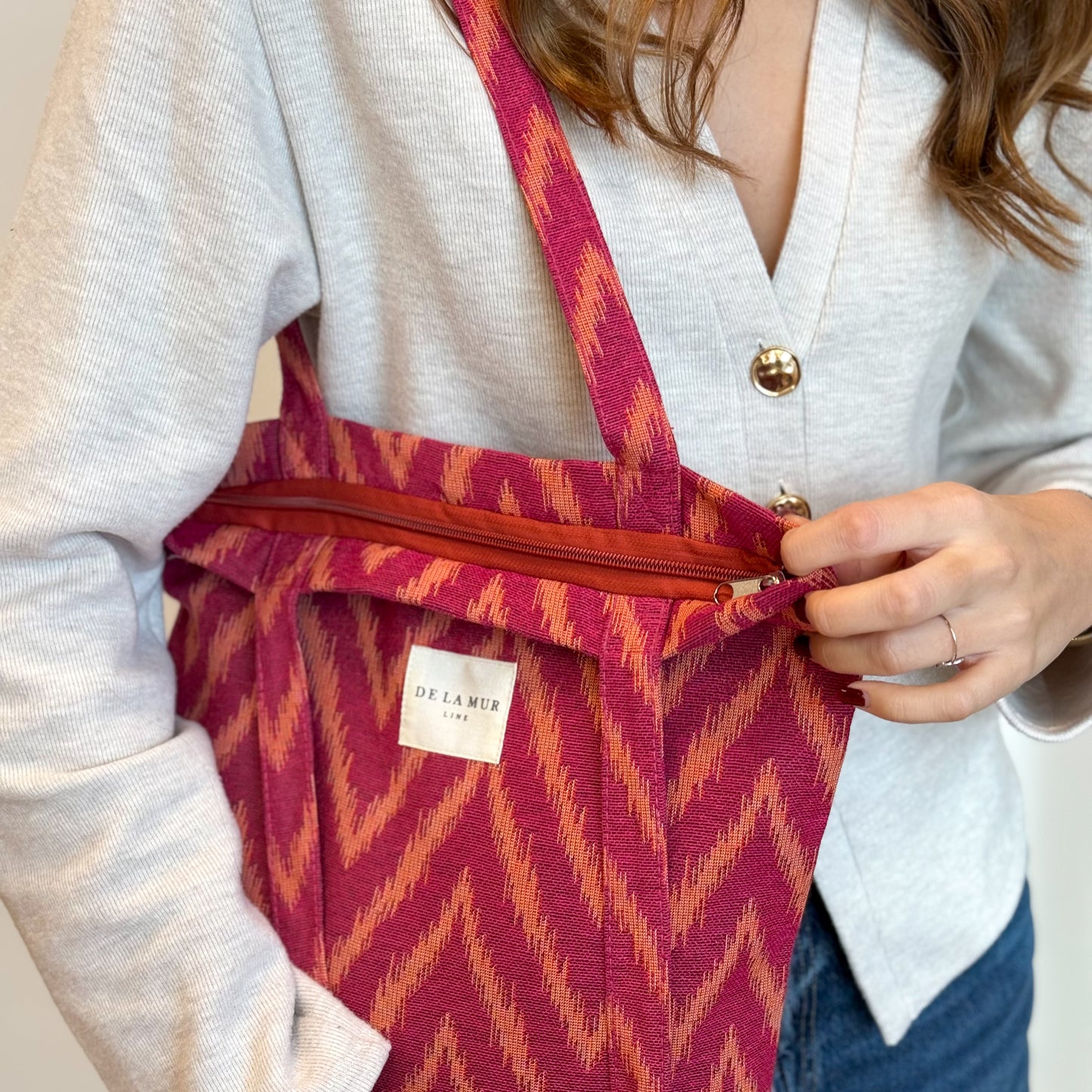 Tote Bag met rits FUEGO