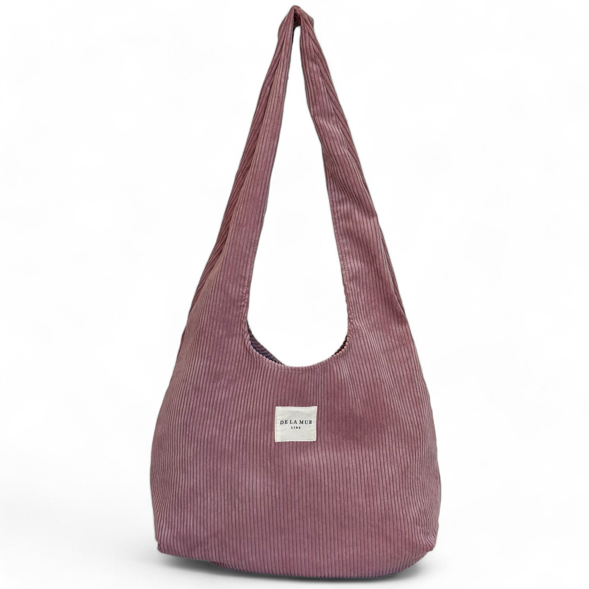 Ovale Shopper De La Mur Line Rib COT corduroy ribstof roze