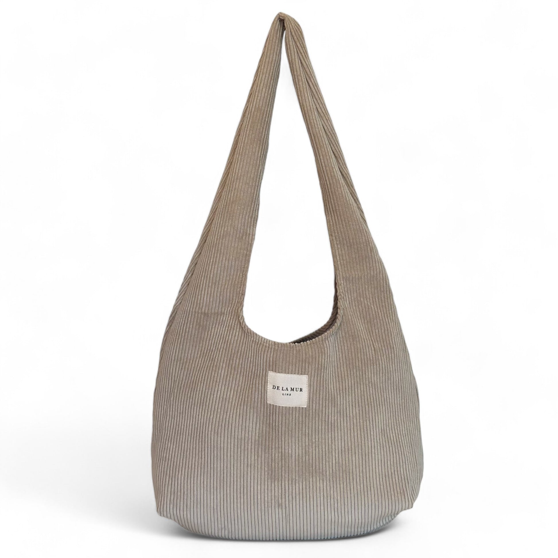 Ovale Shopper De La Mur Line Rib TOFE corduroy ribstof beige