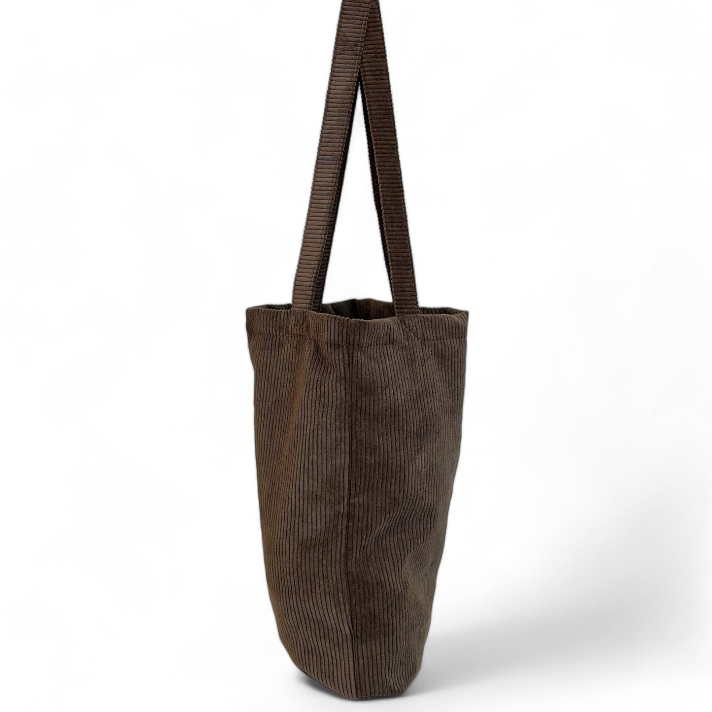 Rechthoekige Shopper Rib BROWN