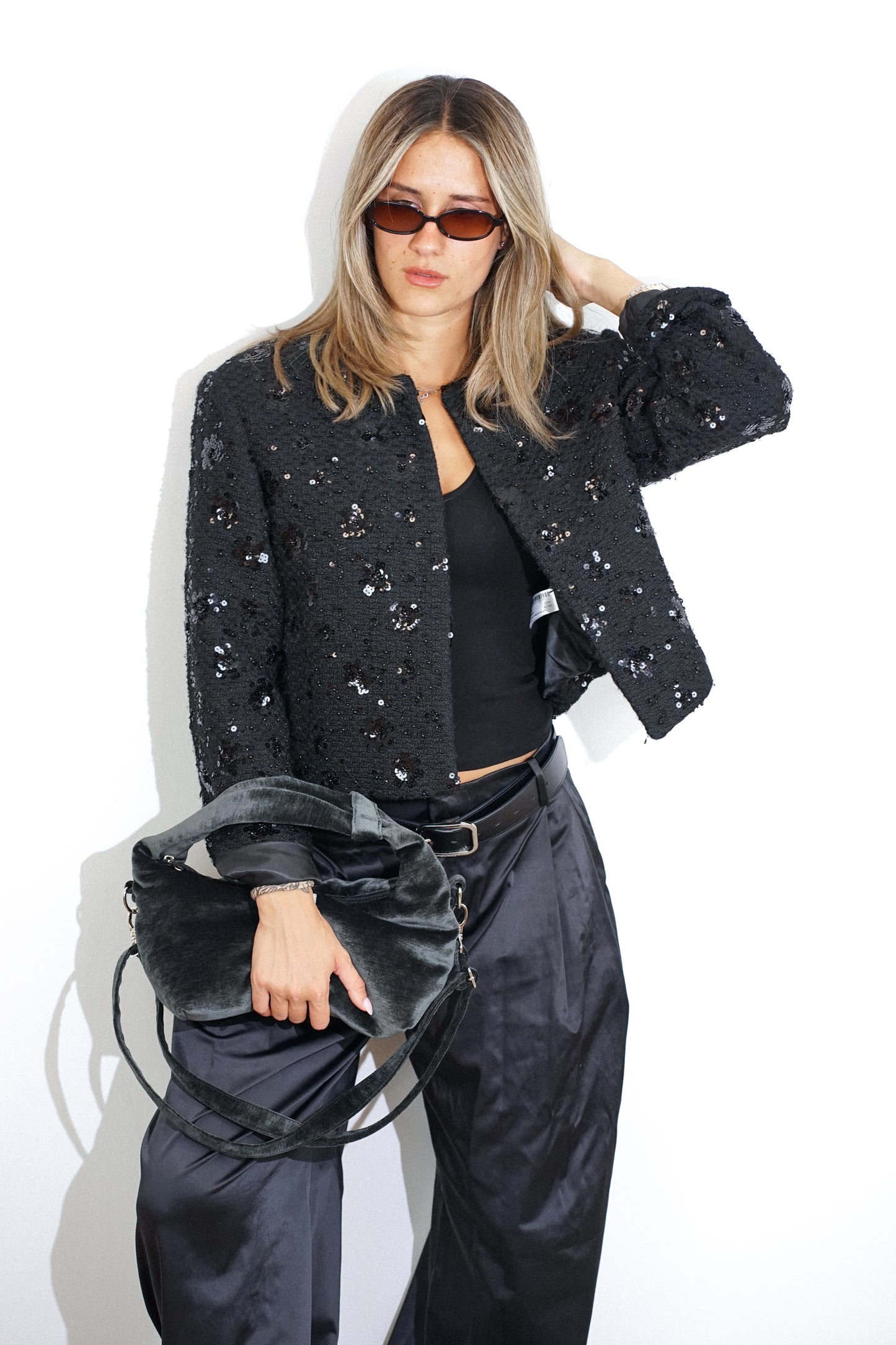 Schoudertas Medium Night Edition BLACK