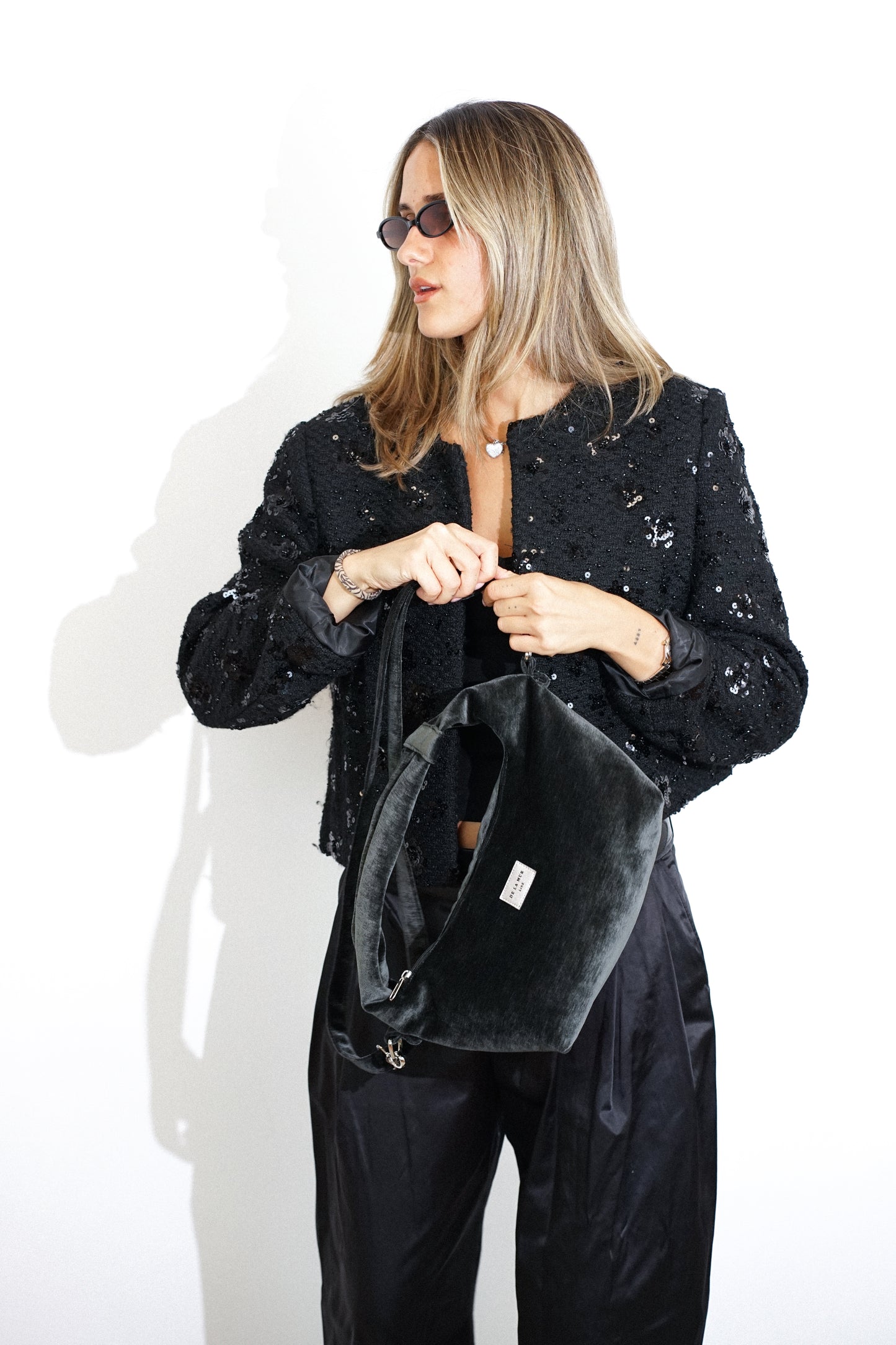 Schoudertas Medium Night Edition BLACK