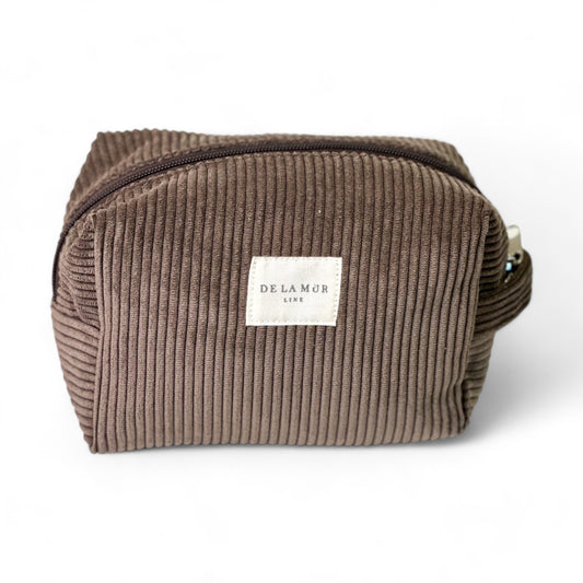 Beauty Bag Mediano Rib BROWN