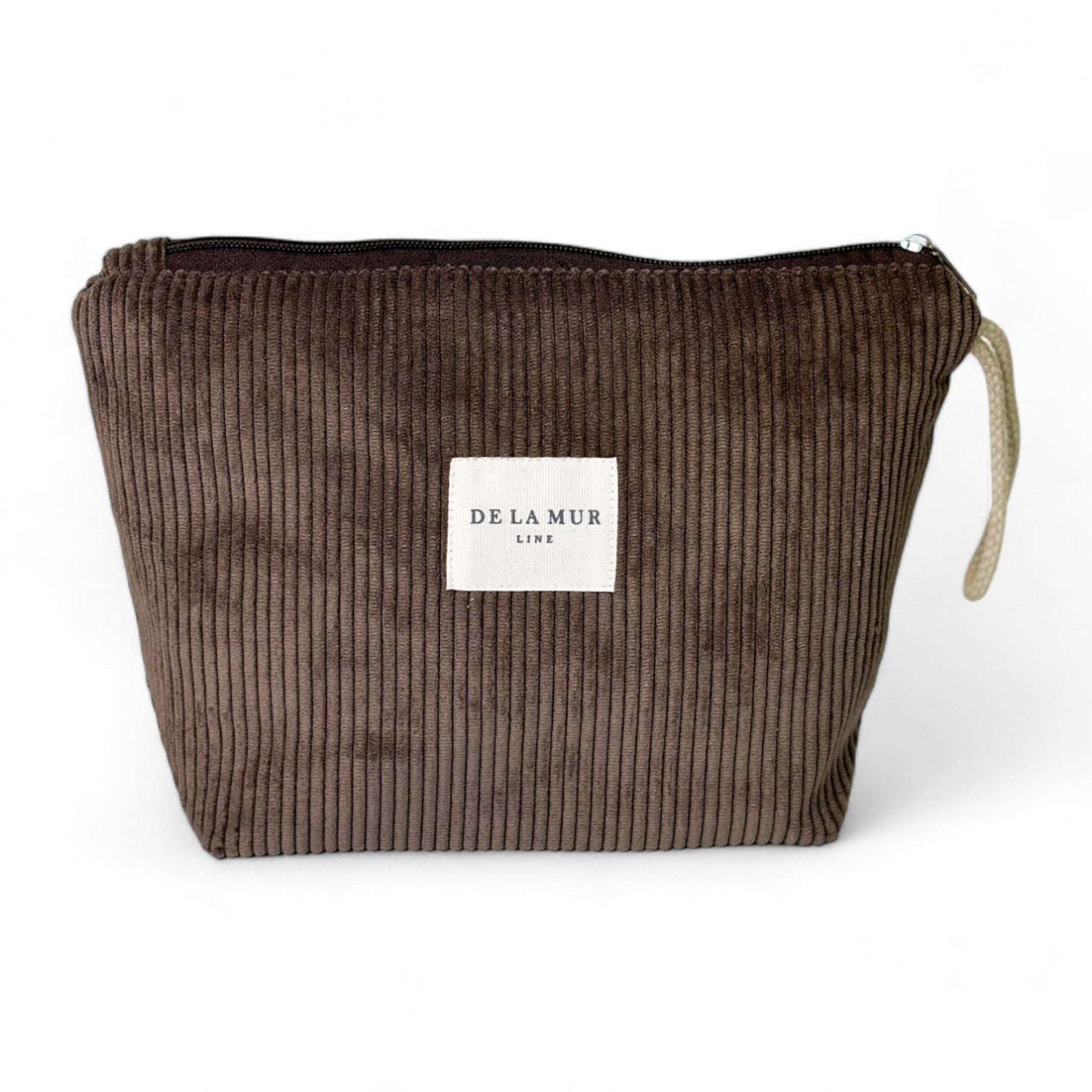 Beauty Bag Grande De La Mur Line RIB BROWN