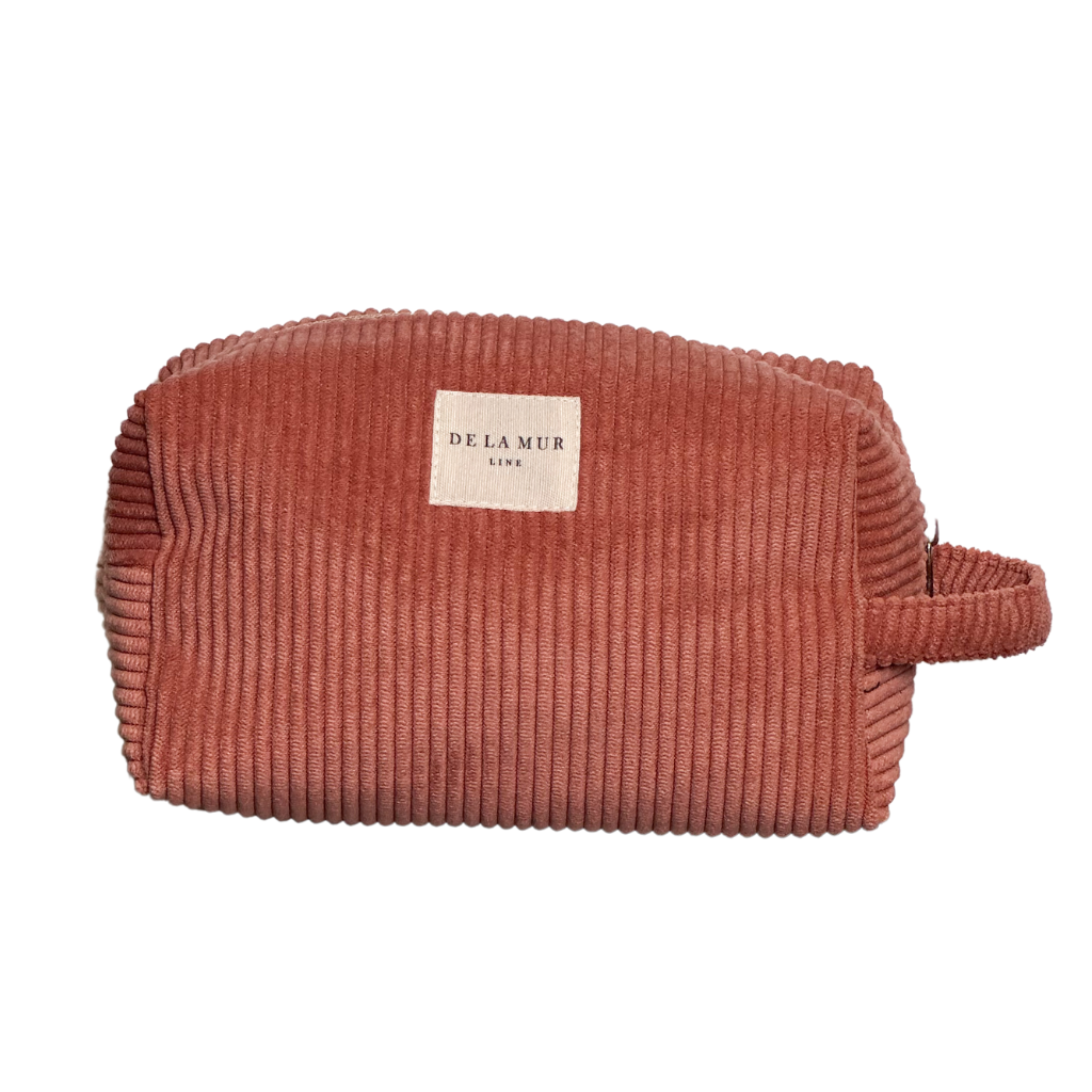 Beauty Bag Medium Rib CORAL